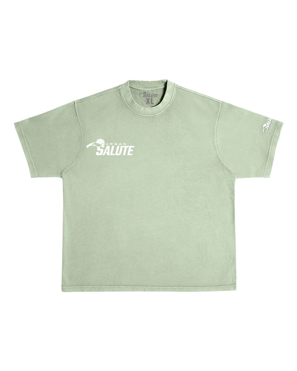 Urban Heavy Duty T-Shirt: Oil Green and White