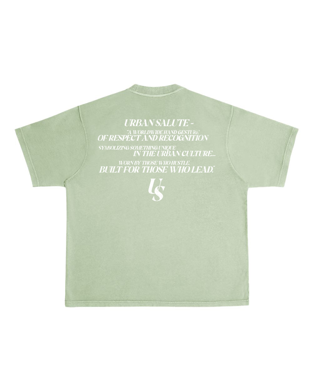 Urban Heavy Duty T-Shirt: Oil Green and White