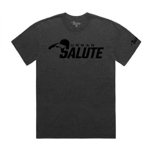 Urban Heavy Duty Faded T-Shirt: Black on Black