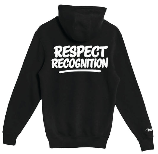 “Respect & Recognition” Premium Full Zip Hoodie: Black