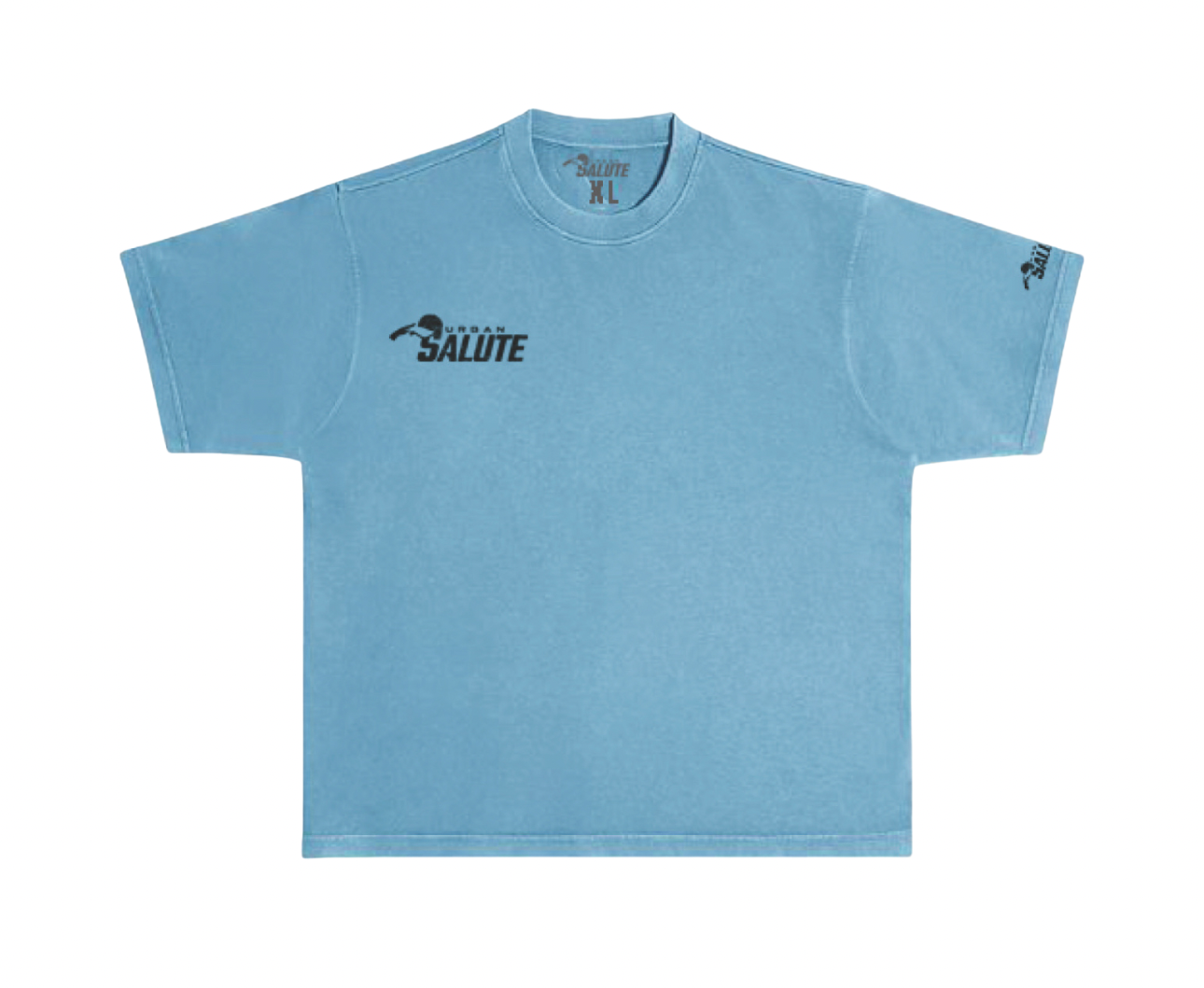 Urban Heavy Duty T-Shirt: Pebble Blue and Black