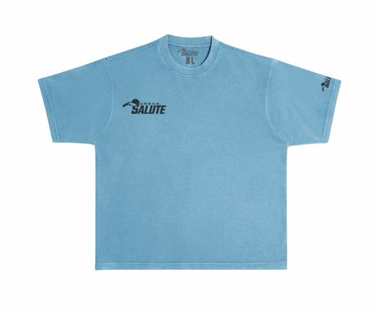 Urban Heavy Duty T-Shirt: Pebble Blue and Black