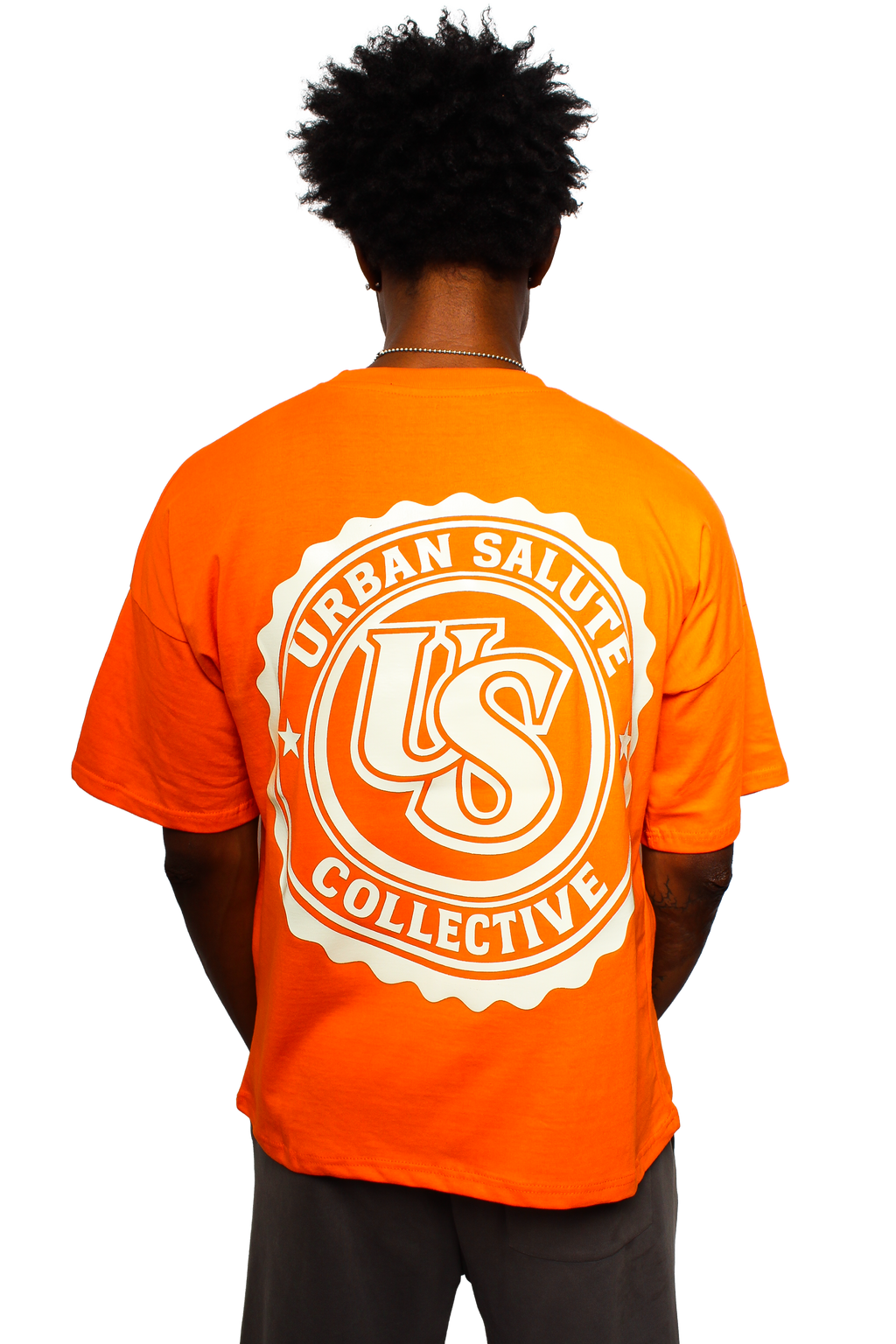 US CERTIFIED T-Shirt: Orange and White