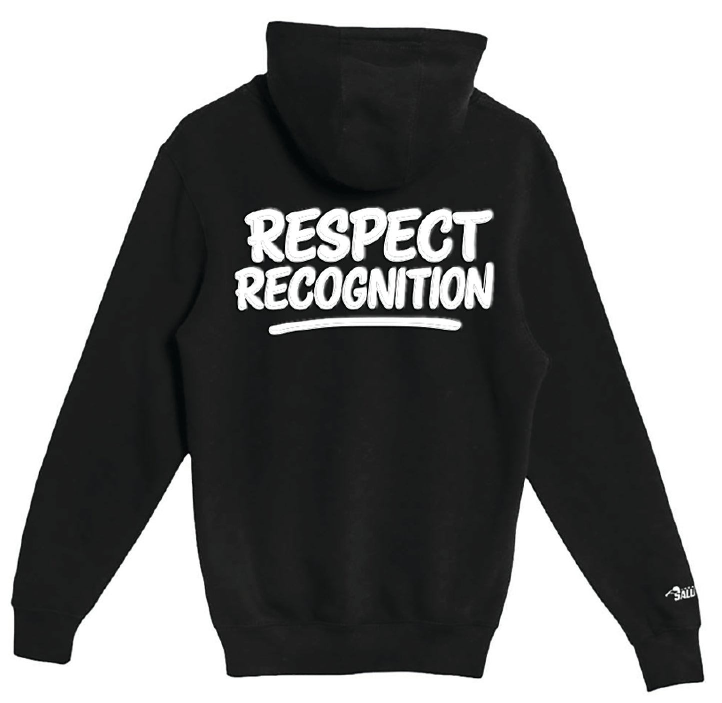 “Respect & Recognition” Premium Full Zip Hoodie: Black