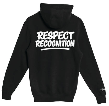 “Respect & Recognition” Premium Full Zip Hoodie: Black