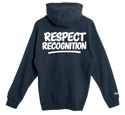 “Respect & Recognition” Premium Full Zip Hoodie: Navy