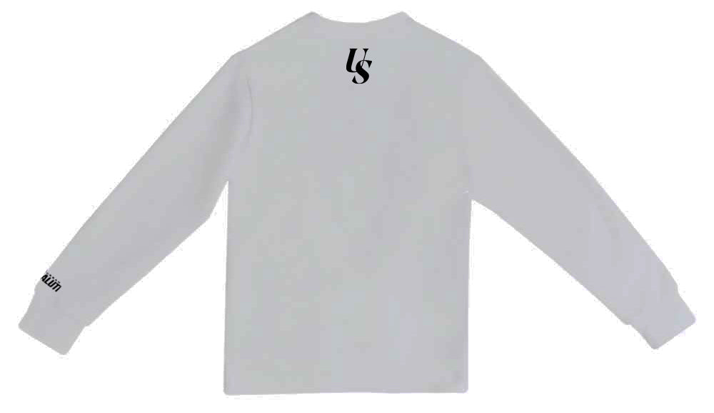 "Mount Rushmore Salute" Crewneck: Lunar Grey and Black