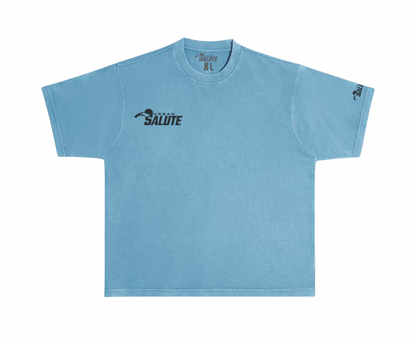 Urban Heavy Duty T-Shirt: Pebble Blue and Black