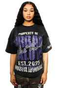 Property of US Graphic T-Shirt: Black and Purple