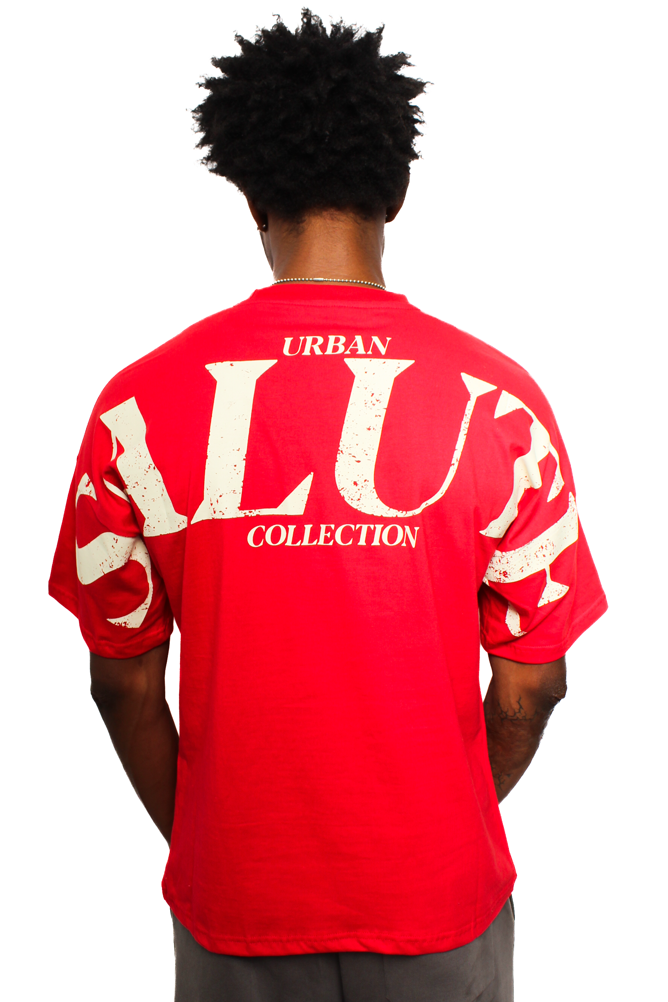 Urban Heavy Duty T-Shirt: Red and Beige