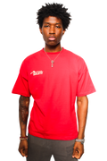 Urban Heavy Duty T-Shirt: Red and Beige