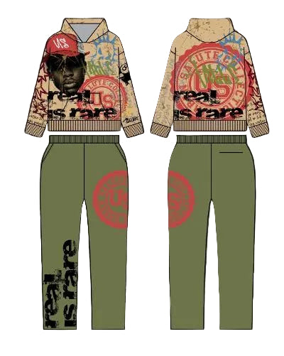 Real is Rare Jogger Set - Olive