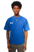 Urban Heavy Duty T-Shirt: Blue and White
