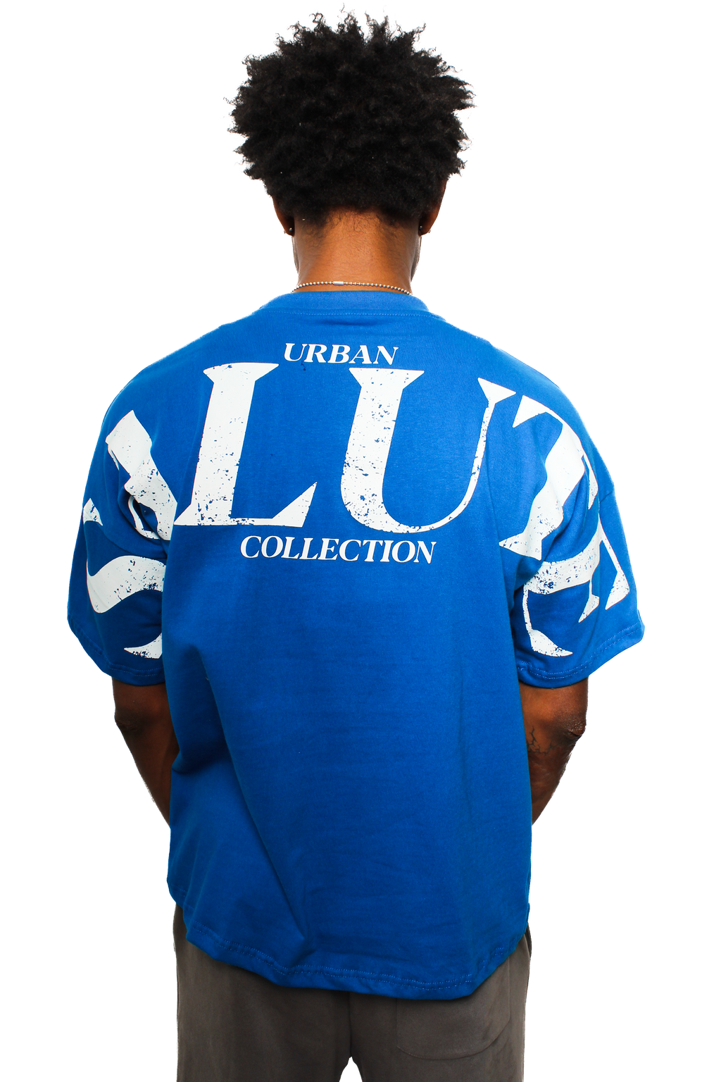 Urban Heavy Duty T-Shirt: Blue and White