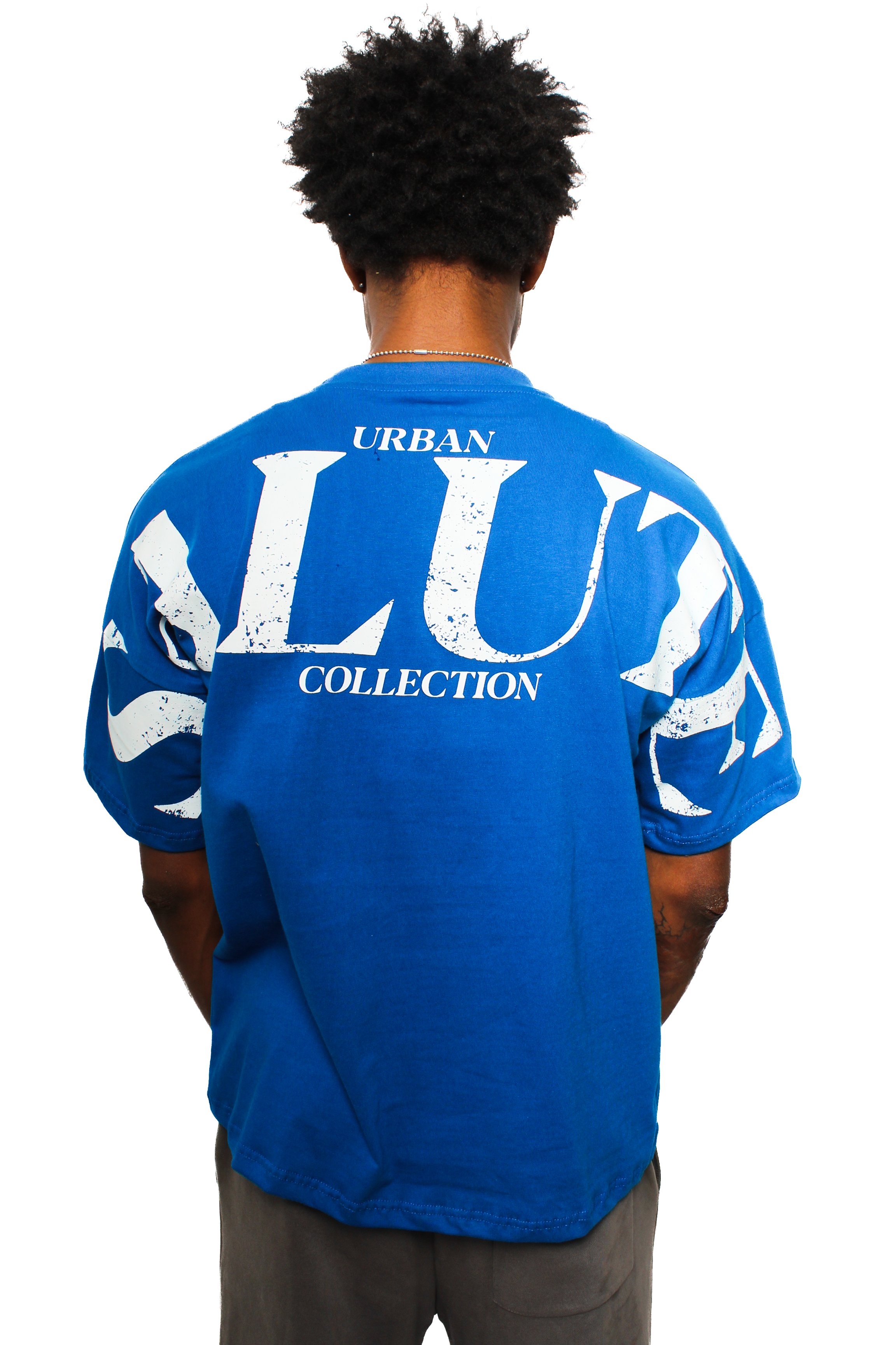 Urban Heavy Duty T-Shirt: Blue and White