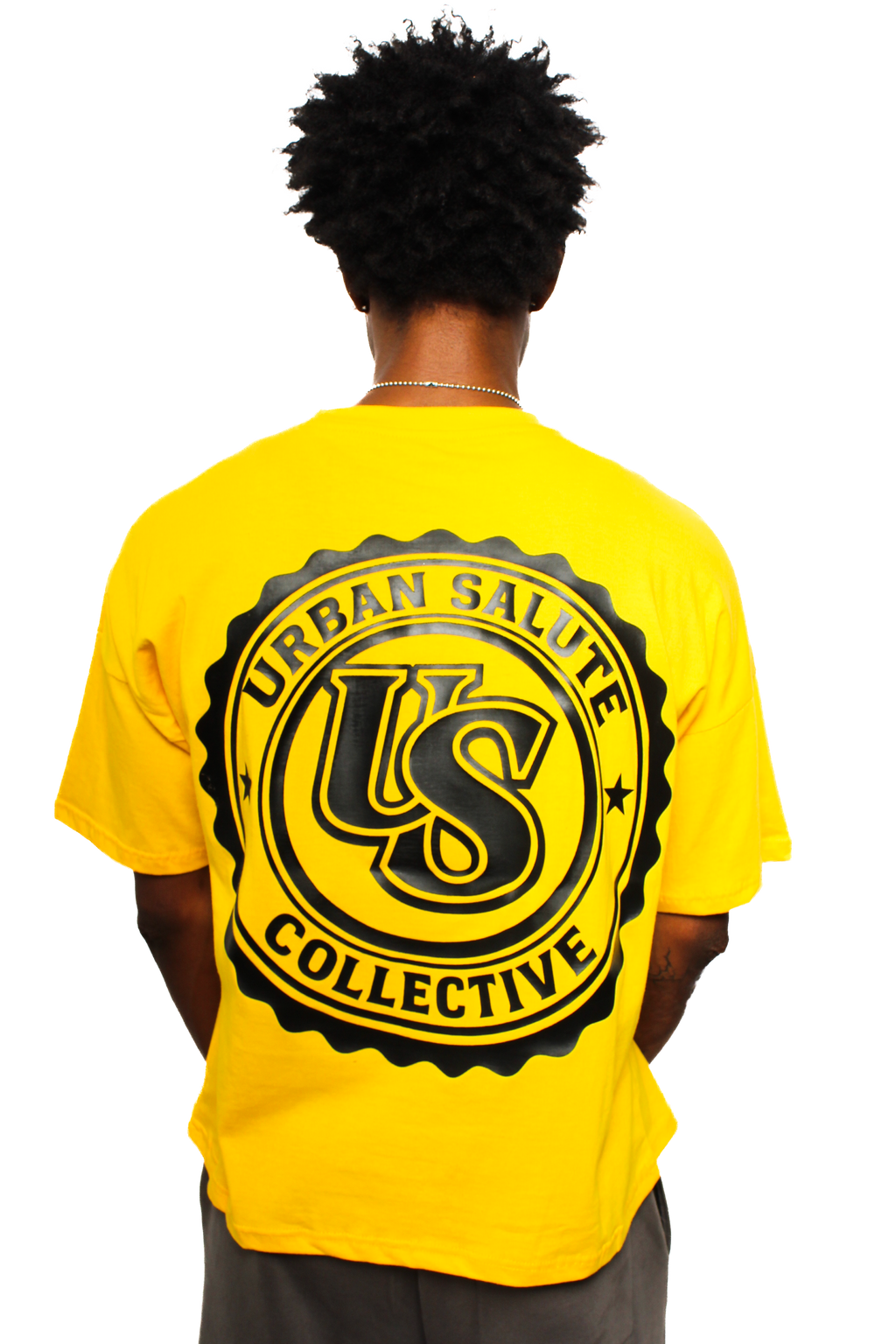 US CERTIFIED T-Shirt: Yellow and White