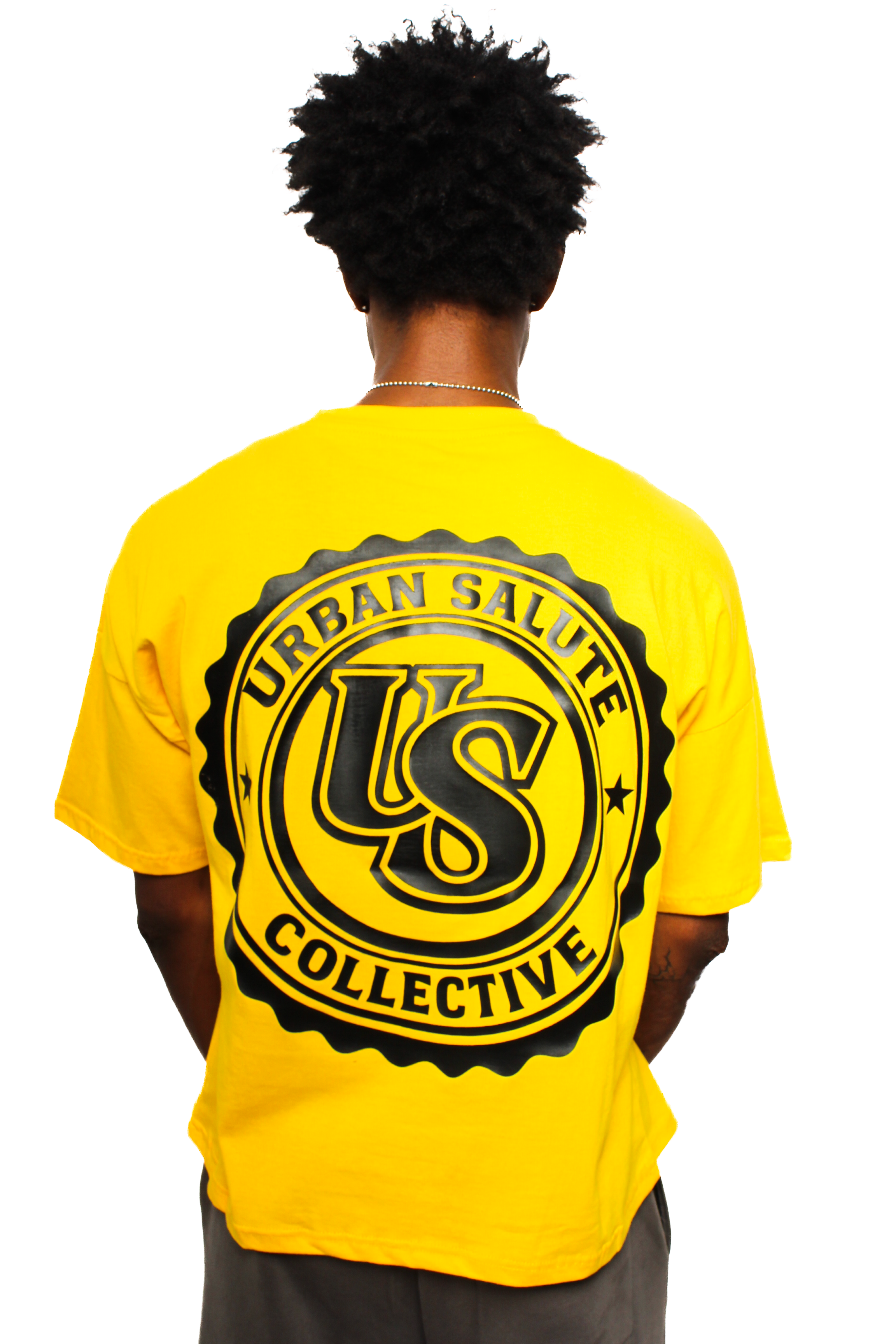 US CERTIFIED T-Shirt: Yellow and White