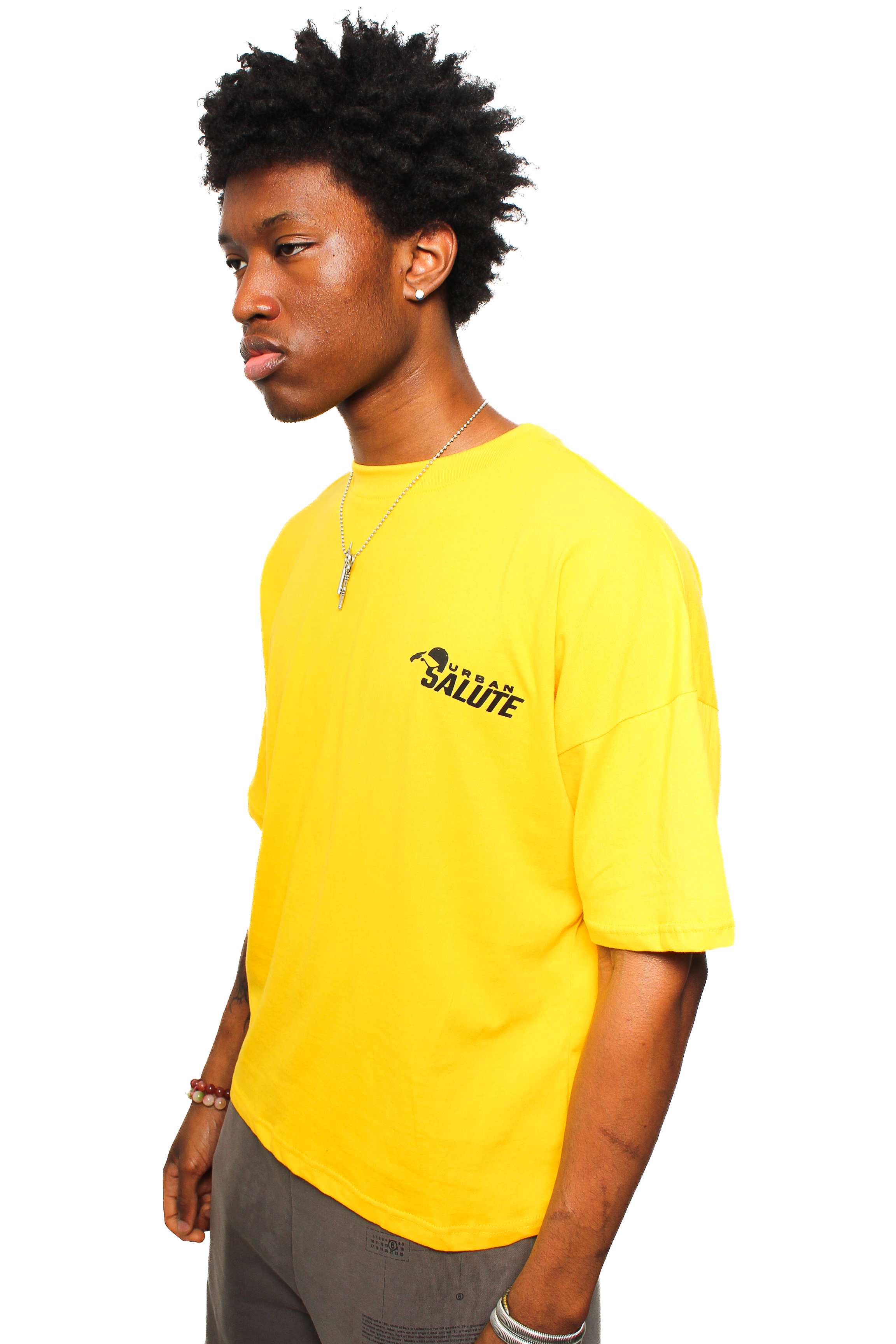 US CERTIFIED T-Shirt: Yellow and White