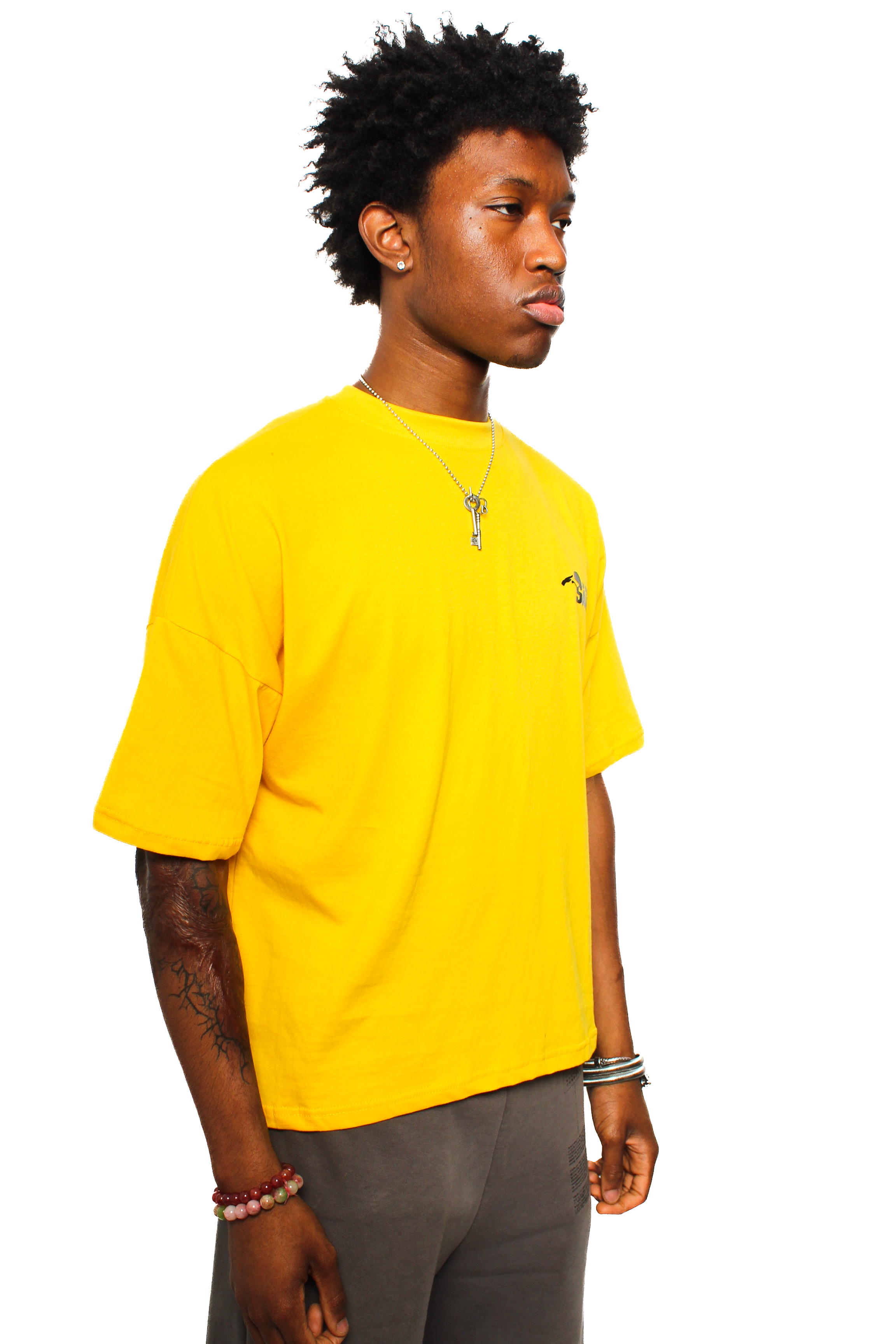 US CERTIFIED T-Shirt: Yellow and White